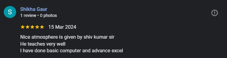 lbsti Shastri nagar Review 2