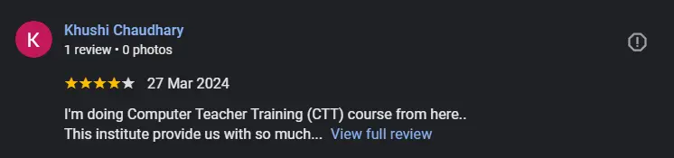 lbsti Shastri nagar Review 5